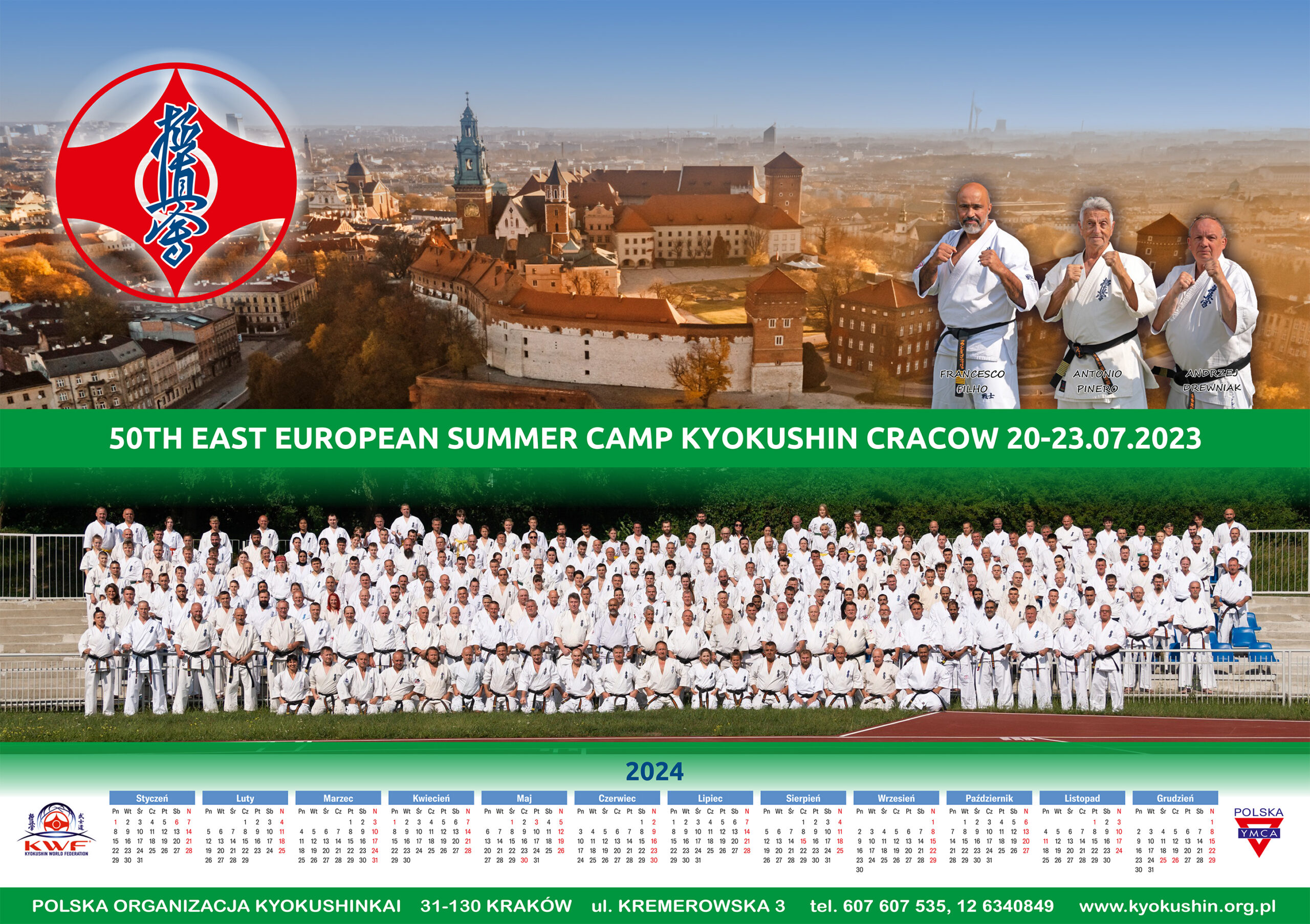 Read more about the article 50TH JUBILEE EASTERN EUROPEAN KYOKUSHIN SUMMER CAMP, KRAKÓW, JULY 20-23, 2023